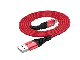 Cáp sạc USB-A to Micro USB Hoco X38 2.4A-1M (Đỏ)