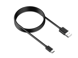 Cáp sạc USB-A to USB-C 2.4A-1M (Đen)